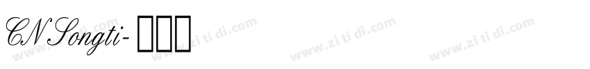 CN Songti字体转换